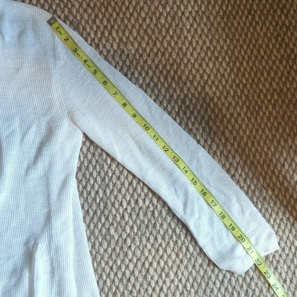 Banana Republic Long White Knit Cardigan - Picture 8 of 8